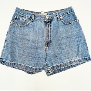 Vintage 90’s Faded Glory Light Medium Wash Mom Shorts Sz 12